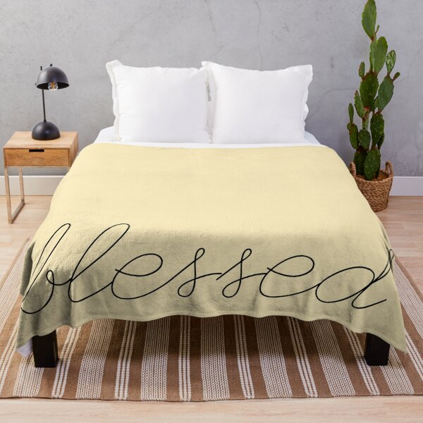 Item preview, blessed - thin handwriting cursive quote designed and sold by mgro-art.