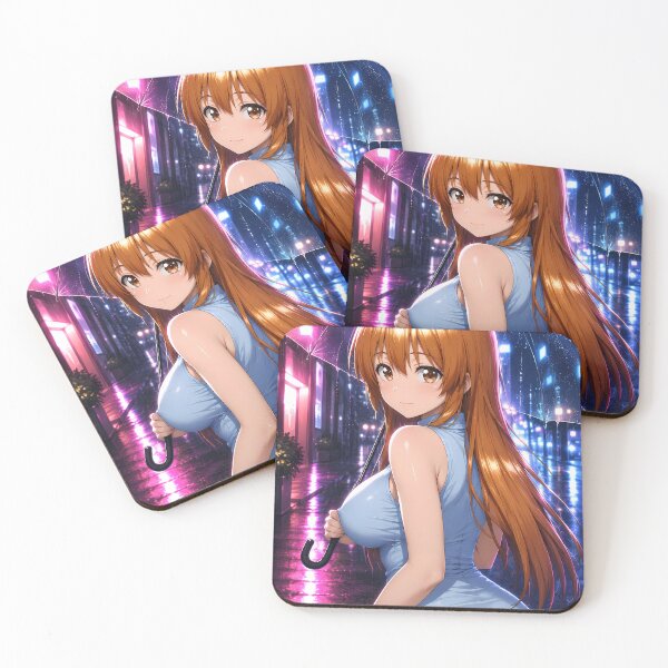 Item preview, Aina Yoshiwara Grand Blue Neon Rainy Night designed and sold by mildaclairmo.