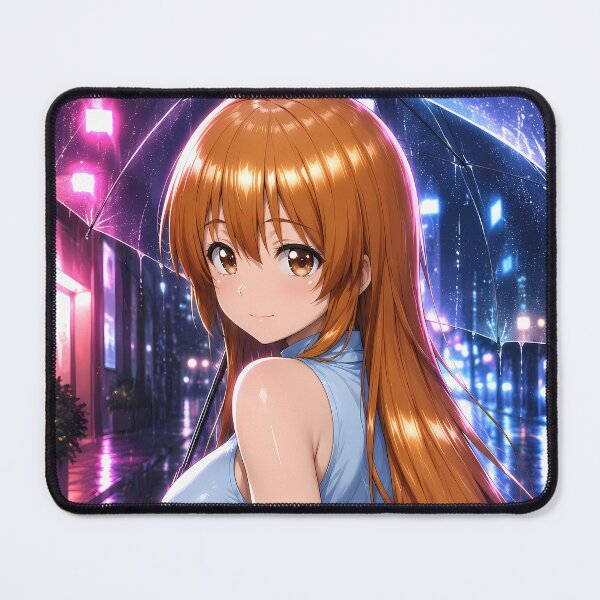 Item preview, Aina Yoshiwara Grand Blue Neon Rainy Night designed and sold by mildaclairmo.