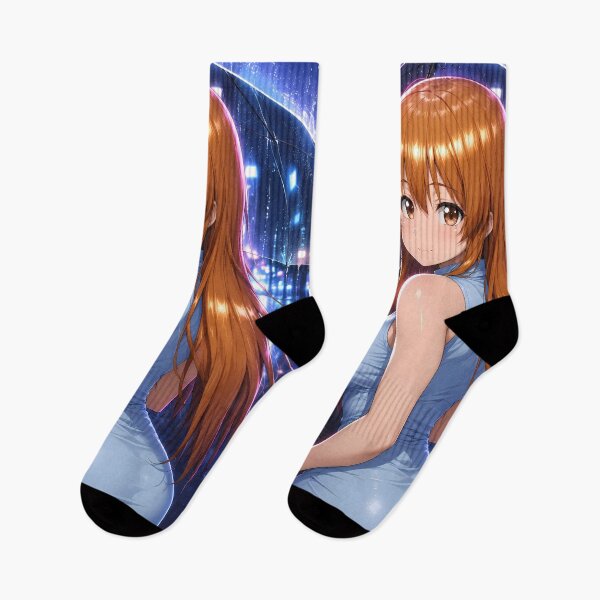 Item preview, Aina Yoshiwara Grand Blue Neon Rainy Night designed and sold by mildaclairmo.