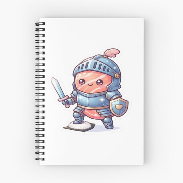 Item preview, Cute Kawaii Sushi Knight with Sword and Armor Art designed and sold by DailySparks.