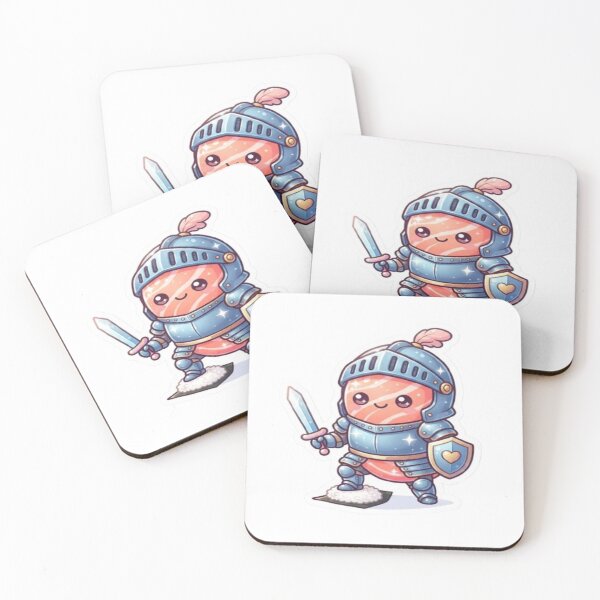 Item preview, Cute Kawaii Sushi Knight with Sword and Armor Art designed and sold by DailySparks.