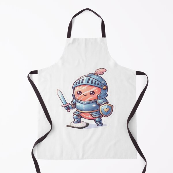 Item preview, Cute Kawaii Sushi Knight with Sword and Armor Art designed and sold by DailySparks.