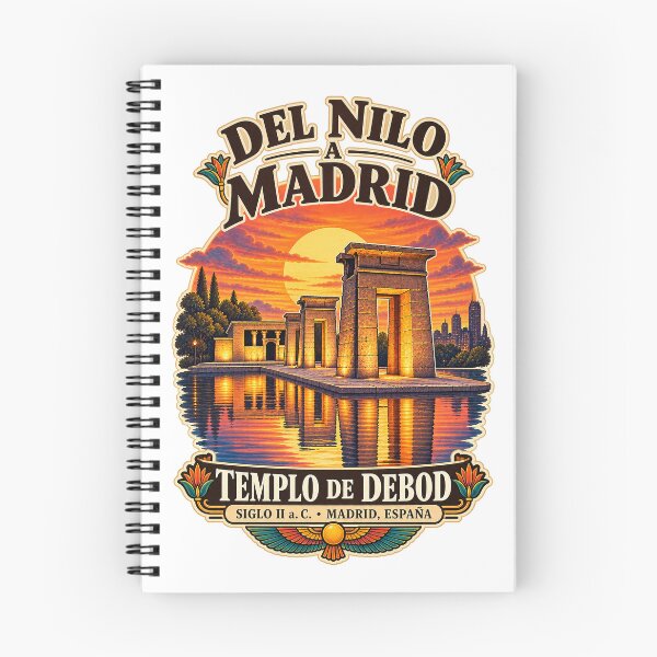 Item preview, Temple of Debod – From the Nile to Madrid Vintage Travel Design  Redbubble designed and sold by Past in Threads.