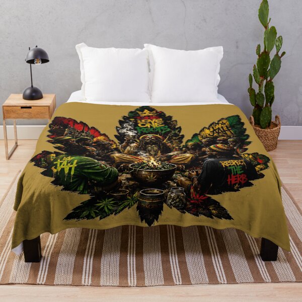 Item preview, Rasta Reggae Circle - One Love One Roots Weed Leaf Art designed and sold by digitalbob60.
