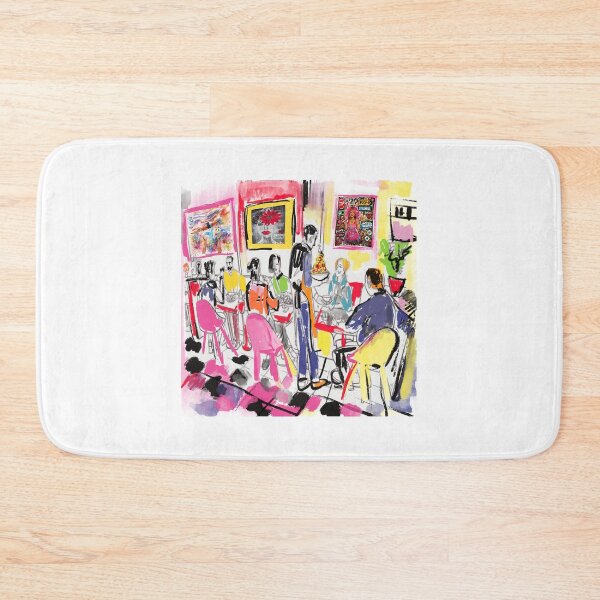 Item preview, Colorful Cafe Dining Scene designed and sold by sladjana.