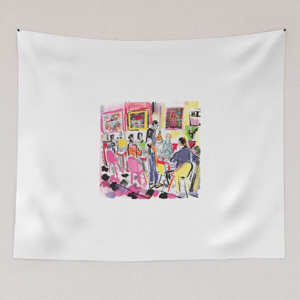 Item preview, Colorful Cafe Dining Scene designed and sold by sladjana.