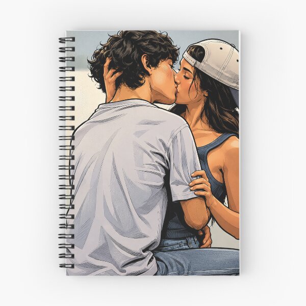 Item preview, Annie (Ella Rubin) and Ellis (Jacob Whiteduck-Lavoie) kissing Sterling Point (fan art) designed and sold by PopCultureAndStuff.