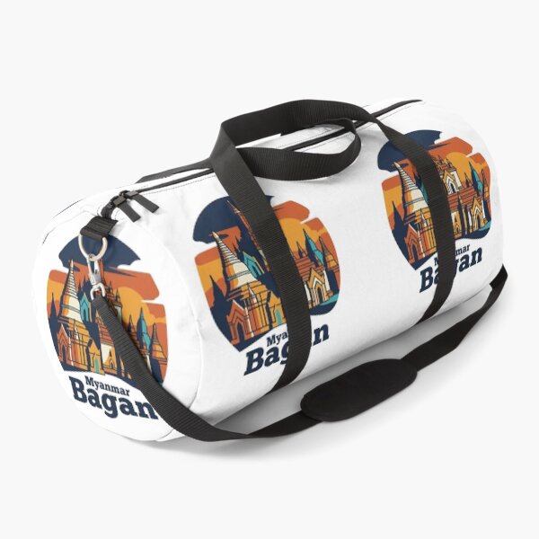 Item preview, Bagan Buddhist Temples Bold Retro Graphic Travel Art designed and sold by Inkworksbyshery.
