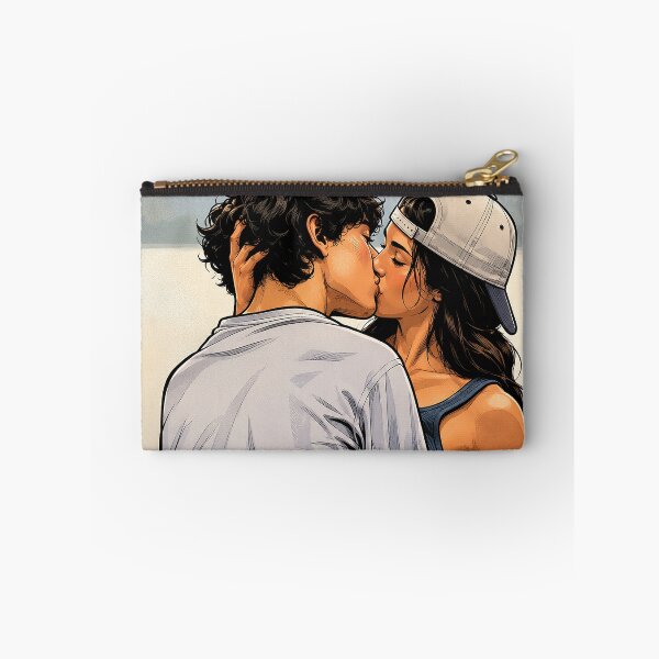 Item preview, Annie (Ella Rubin) and Ellis (Jacob Whiteduck-Lavoie) kissing Sterling Point (fan art) designed and sold by PopCultureAndStuff.