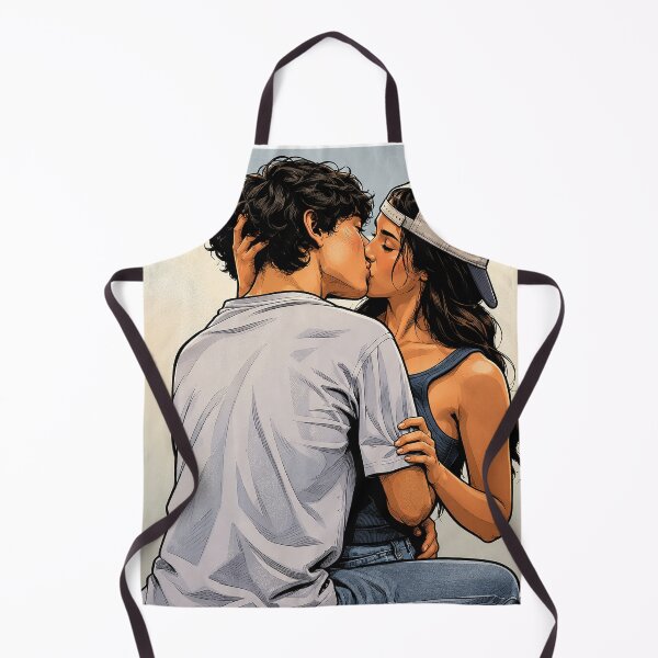 Item preview, Annie (Ella Rubin) and Ellis (Jacob Whiteduck-Lavoie) kissing Sterling Point (fan art) designed and sold by PopCultureAndStuff.