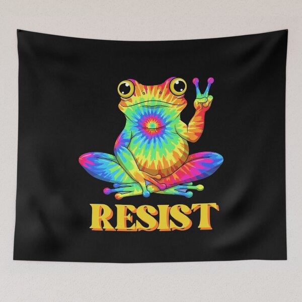 Item preview, Portland Frog Resist Tie Dye designed and sold by MiaBellaGirl.