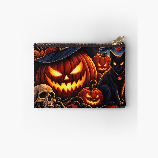 Item preview, Trick or Treat Halloween Haunted House | Spooky Pumpkin, Ghost & Black Cat | Vintage Halloween Design designed and sold by TheAllInStore.