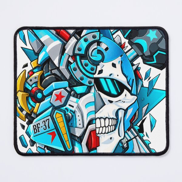 Item preview, Cyborg Skull Mecha Pirate Cyberpunk Anime designed and sold by NovaSketch Studio.