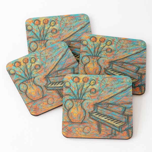 Item preview, Piano with flowers designed and sold by YannisZART.
