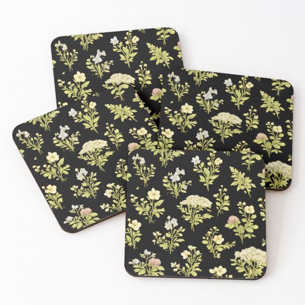 Item preview, Dark Academia Wildflower Botanical Pattern Vintage Floral designed and sold by QCena.