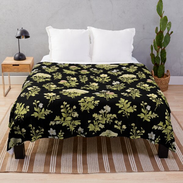Item preview, Dark Academia Wildflower Botanical Pattern Vintage Floral designed and sold by QCena.