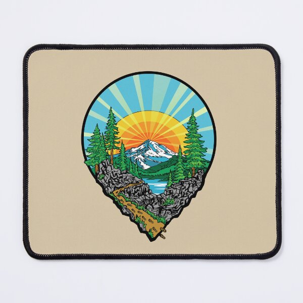 Item preview, Hiking Location Pin Mountain Trail Outdoor Adventure Nature Design designed and sold by Urban Muse And Sultry Hues.