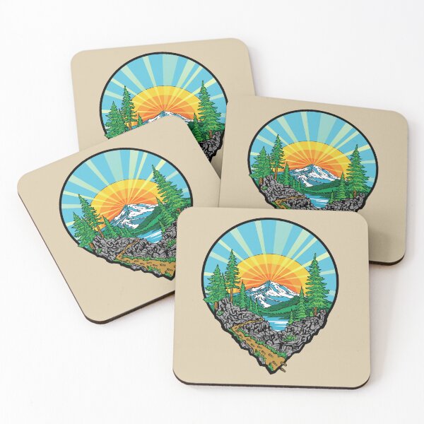 Item preview, Hiking Location Pin Mountain Trail Outdoor Adventure Nature Design designed and sold by Urban Muse And Sultry Hues.
