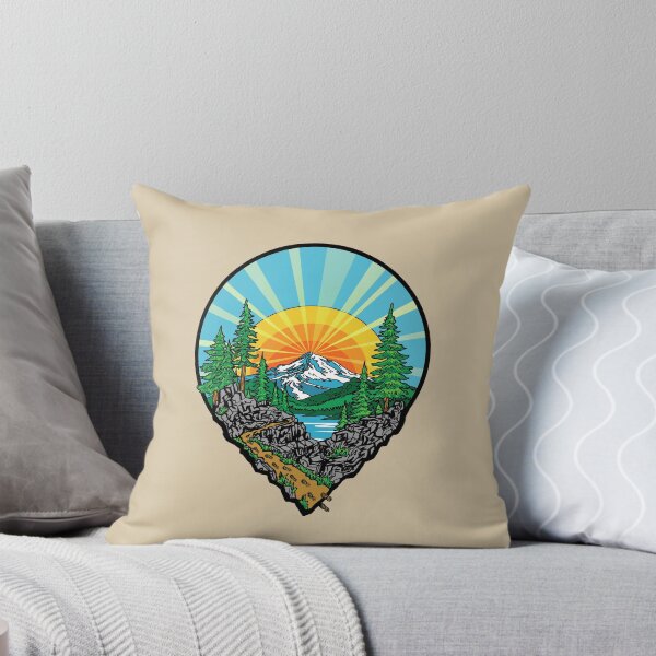 Item preview, Hiking Location Pin Mountain Trail Outdoor Adventure Nature Design designed and sold by Urban Muse And Sultry Hues.