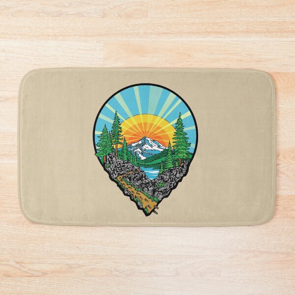 Item preview, Hiking Location Pin Mountain Trail Outdoor Adventure Nature Design designed and sold by Urban Muse And Sultry Hues.