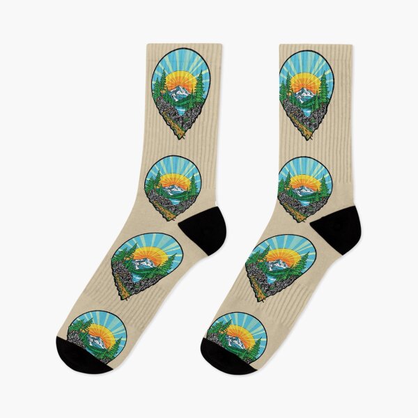 Item preview, Hiking Location Pin Mountain Trail Outdoor Adventure Nature Design designed and sold by Urban Muse And Sultry Hues.
