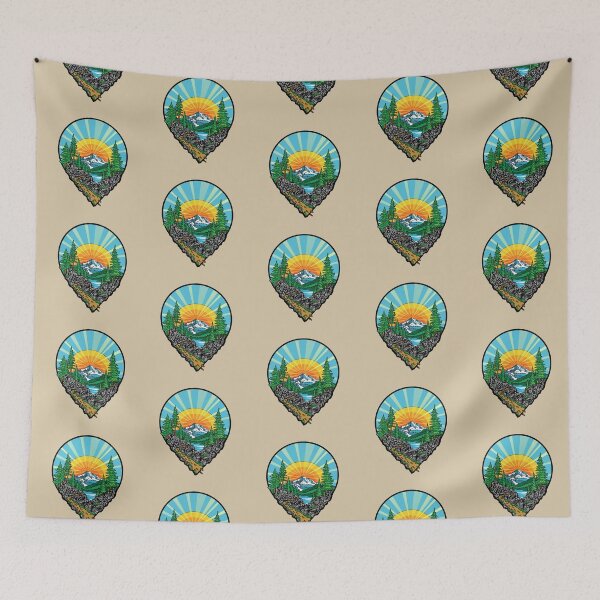 Item preview, Hiking Location Pin Mountain Trail Outdoor Adventure Nature Design designed and sold by Urban Muse And Sultry Hues.