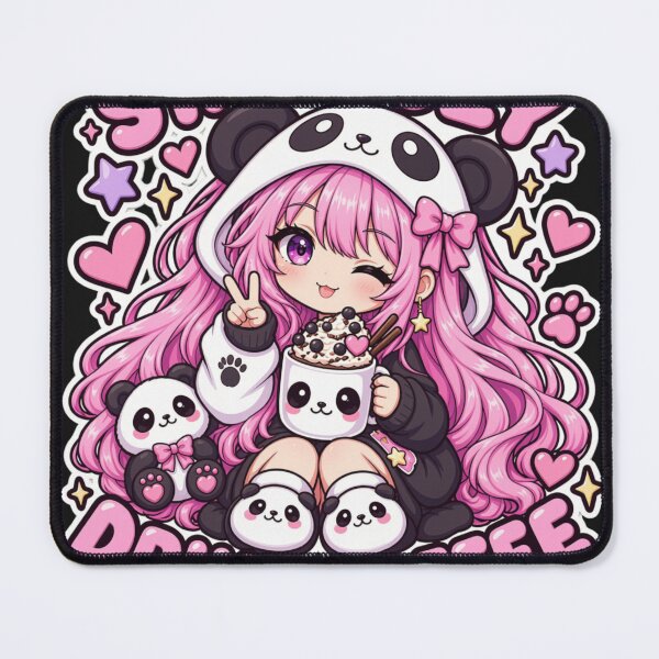 Item preview, Stay Cozy Drink Coffee – Cute Panda Coffee Girl designed and sold by Revyra Design .