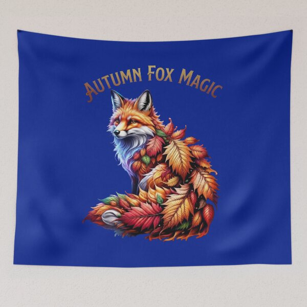 Item preview, Autumn Fox Magic Fall Leaves Wildlife Nature Art designed and sold by Evelashop.