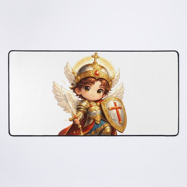 Item preview, Saint Michael the Archangel Chibi Style designed and sold by NoticasDeFe.