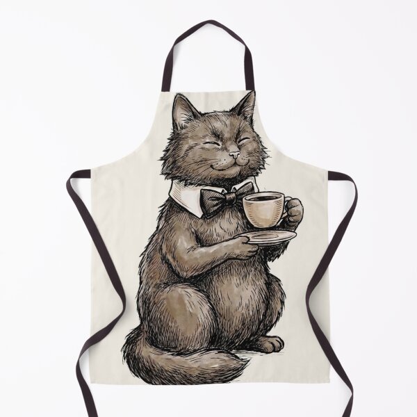 Item preview, Gentleman Cat Enjoying Espress designed and sold by bydanijardim.