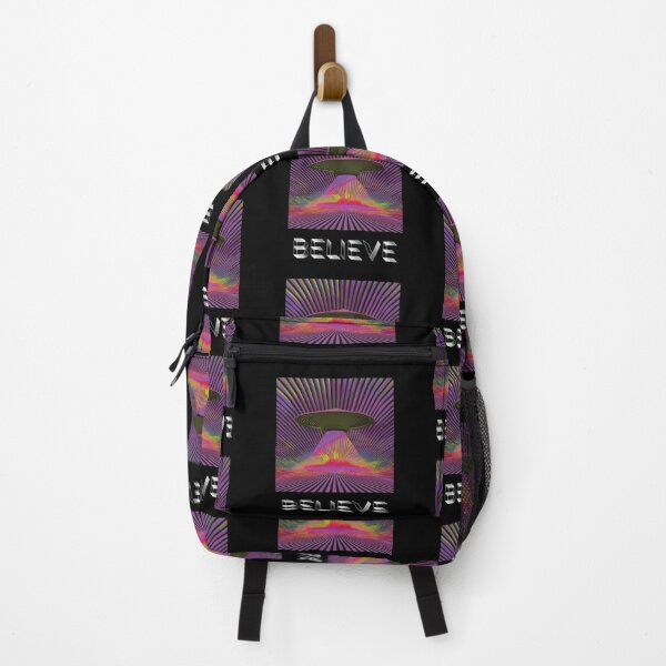 Item preview, Believe UFO Aliencore Psychedelic Optical Illusion Art – Atomic Pink designed and sold by ✨nightvrld.