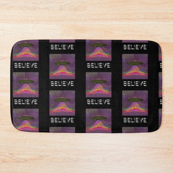 Item preview, Believe UFO Aliencore Psychedelic Optical Illusion Art – Atomic Pink designed and sold by ✨nightvrld.