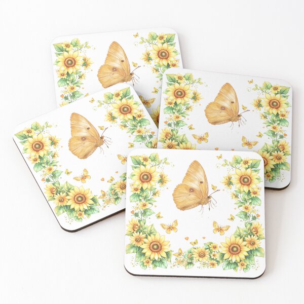 Item preview, Butterflies and Sunflowers Brighten the Summer designed and sold by CarolBeeDesigns.