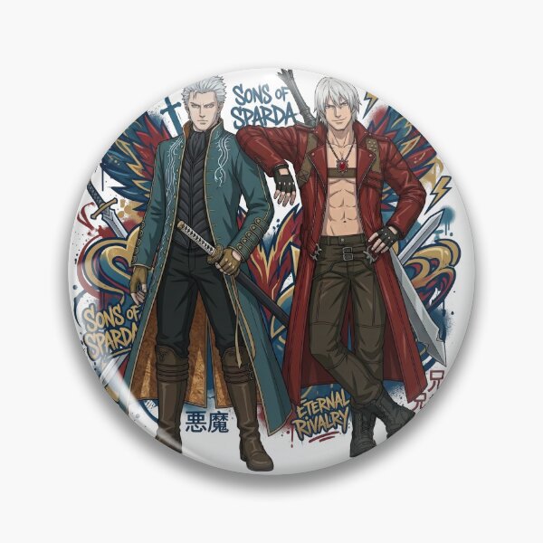Item preview, Dante & Vergil Devil May Cry 3 Anime designed and sold by andresdrawing.
