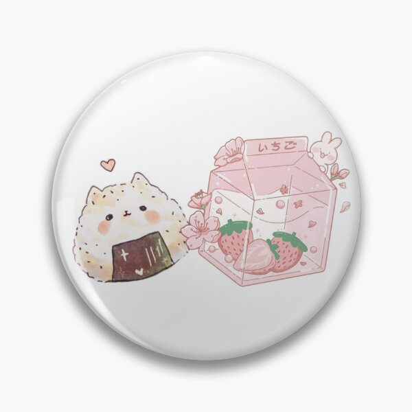 Item preview, Kawaii Strawberry Cat – Sweet Berry Picnic いちごねこ designed and sold by Valiabeth.