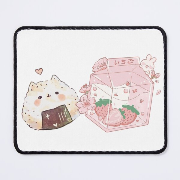 Item preview, Kawaii Strawberry Cat – Sweet Berry Picnic いちごねこ designed and sold by Valiabeth.