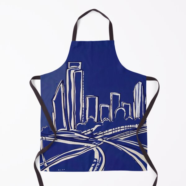 Item preview, Dallas, Texas, USA - Blue Abstract Art designed and sold by shadow-bloom.