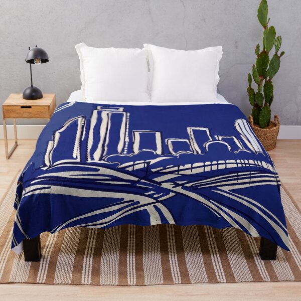 Item preview, Dallas, Texas, USA - Blue Abstract Art designed and sold by shadow-bloom.