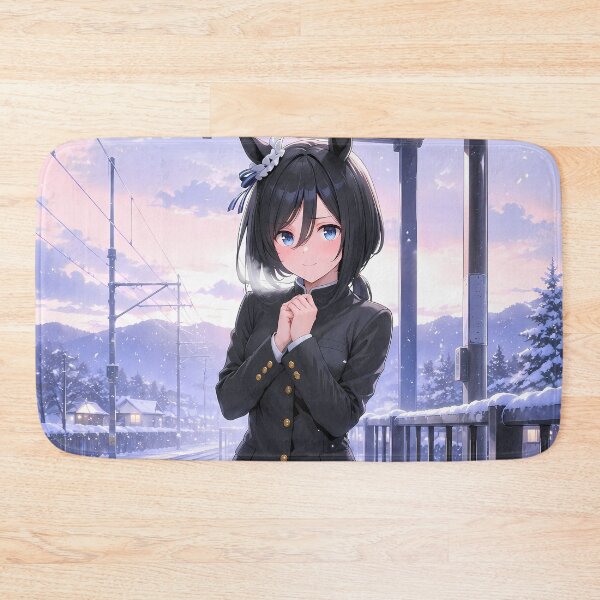 Item preview, Eishin Flash Uma Musume Snowy Station Morning designed and sold by mildaclairmo.