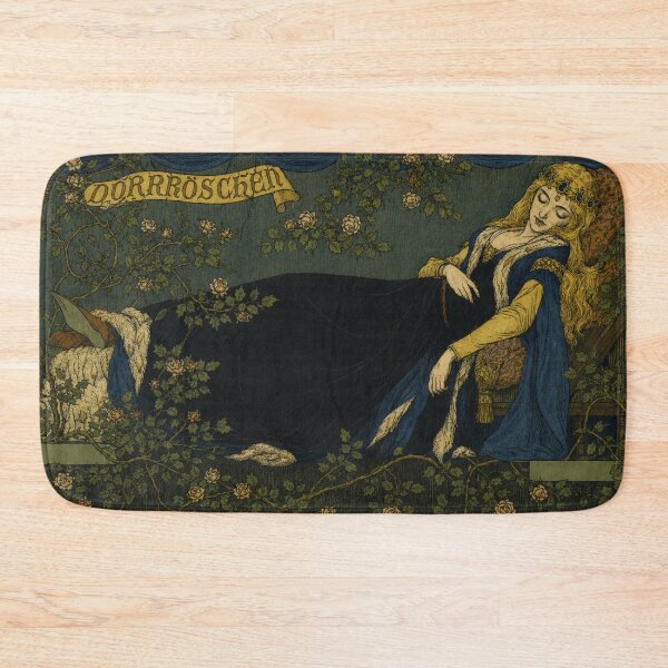 Item preview, Sleeping Beauty Wall Art, Vintage Romantic Fairy Tale Print, Konrad Dielitz Artwork for Fairy Tale Lovers designed and sold by RickE.