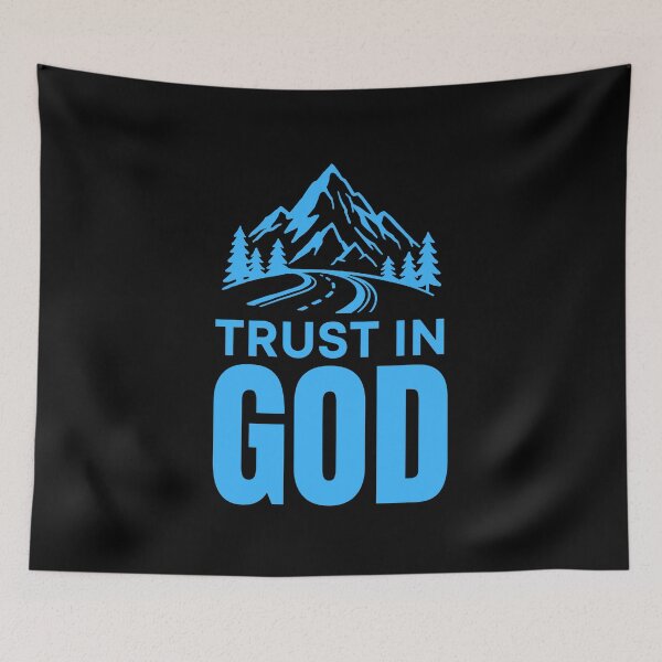 Item preview, Trust in God - Christian Quotes designed and sold by MoriaStore.