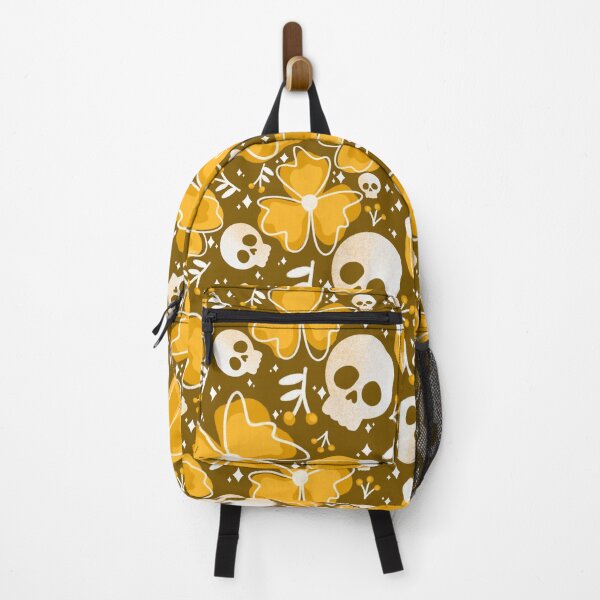 Item preview, Skulls and Stars in Wildflower Meadow in Brown designed and sold by studioaudrea.