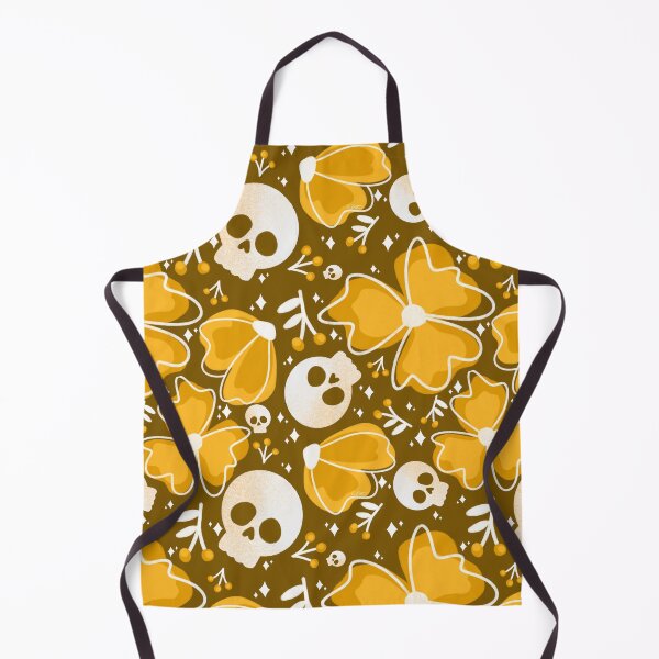 Item preview, Skulls and Stars in Wildflower Meadow in Brown designed and sold by studioaudrea.