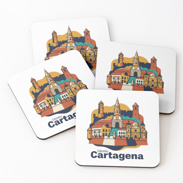 Item preview, Cartagena Walled City Bold Retro Graphic Travel Art designed and sold by Inkworksbyshery.