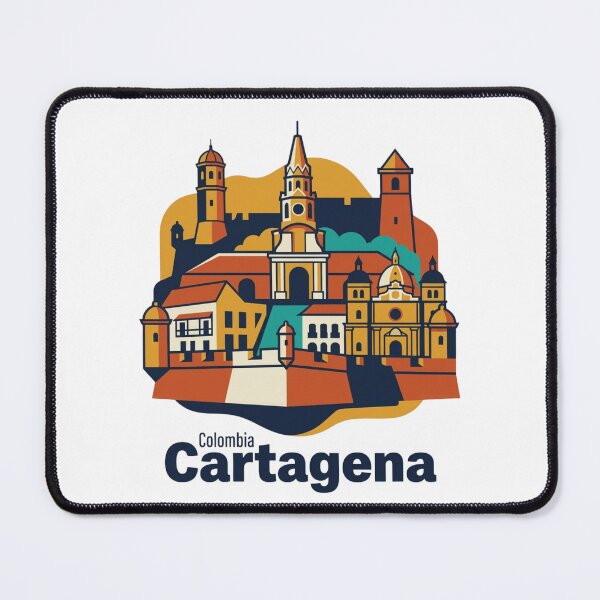 Item preview, Cartagena Walled City Bold Retro Graphic Travel Art designed and sold by Inkworksbyshery.