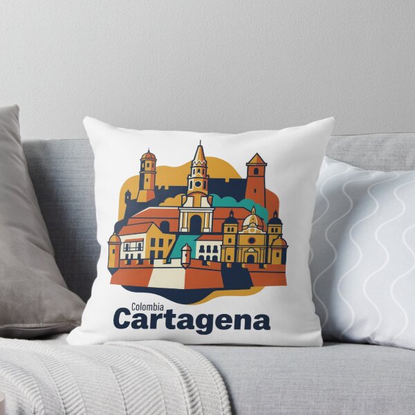 Item preview, Cartagena Walled City Bold Retro Graphic Travel Art designed and sold by Inkworksbyshery.
