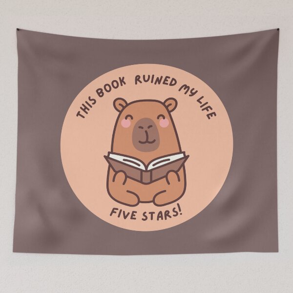 Item preview, This Book Ruined My Life Capybara designed and sold by MiaBellaGirl.