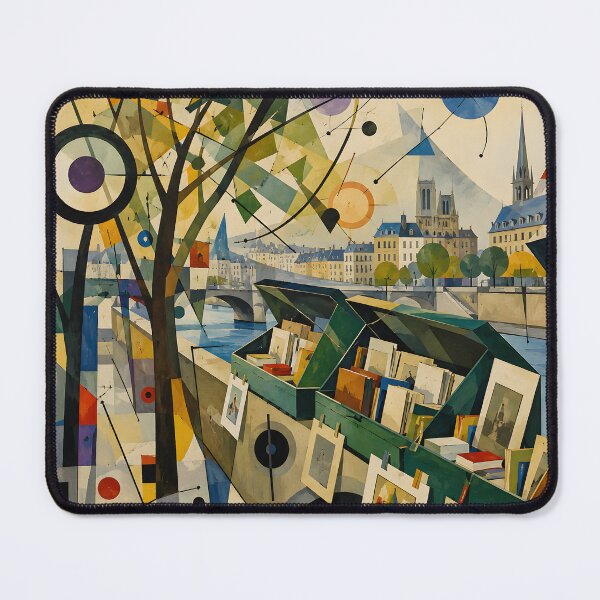 Item preview, Paris Seine River Wall Art – Geometric Paris Cityscape, French Travel Poster Decor designed and sold by GutyzDesignsES.