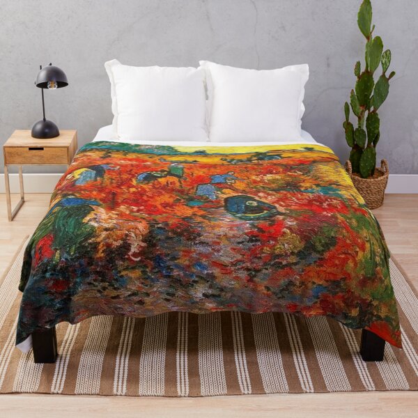 Item preview, Van Gogh Wall Art, Post-Impressionist Red Vineyard Landscape, Vintage Wine Country Decor for Art Lovers designed and sold by RickE.